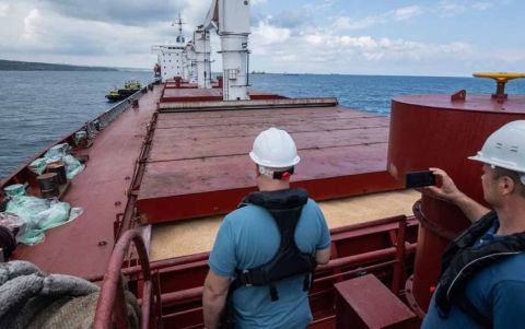 Black sea ship